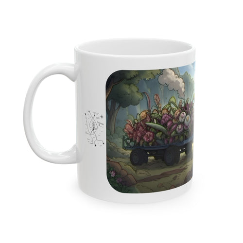 Adventure 4x4 Trucks #51, Horticulturist On The Haul White Ceramic Mug — Find Your Path To The Essentials Cup (11oz & 15oz)