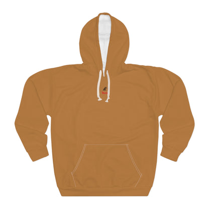 Light Brown Unisex Pullover Hoodie (AOP)