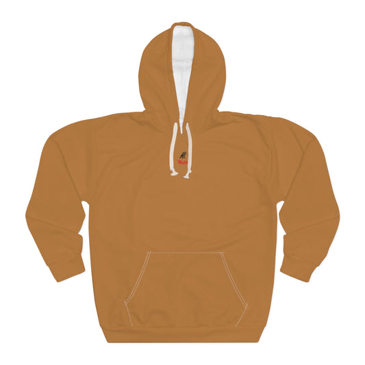 Light Brown Unisex Pullover Hoodie (AOP)