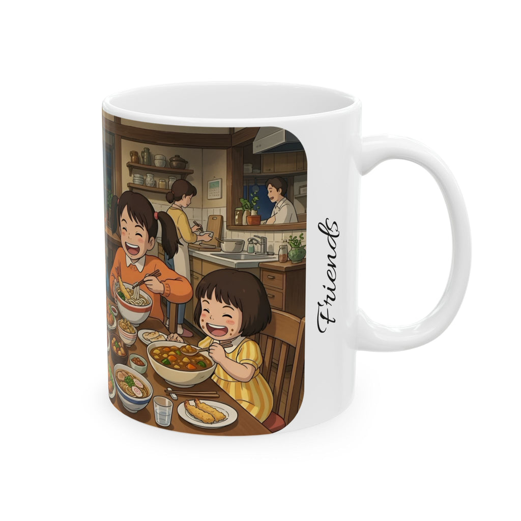 Family & Friends #9 Forever White Ceramic Mug — Cozy Feast Cup (11oz/15oz)