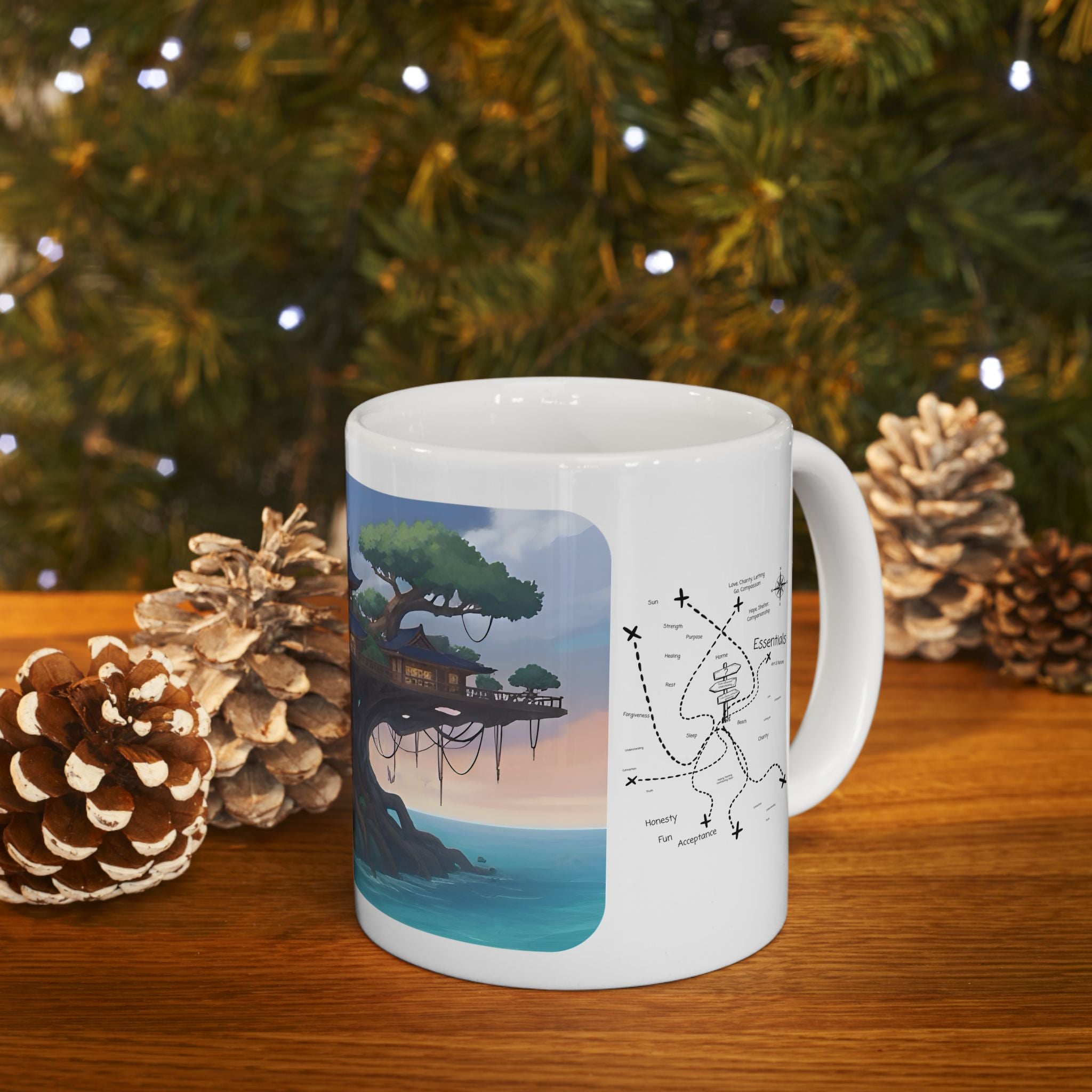 Cozy Architecture & Dreamy Landscapes #6 White Ceramic Mug – Homes Home Sweet Home Cup (11oz/15oz)