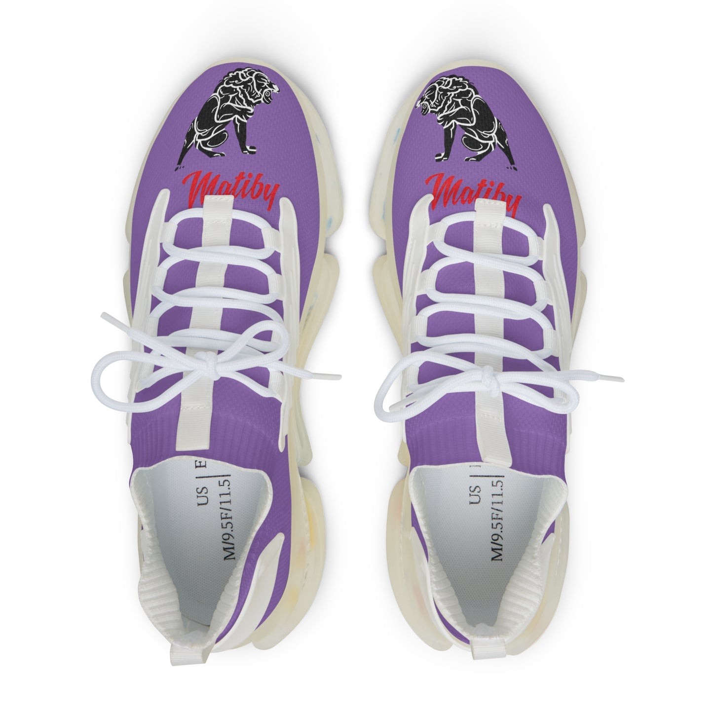 Men's Light Purple Mesh Sneakers