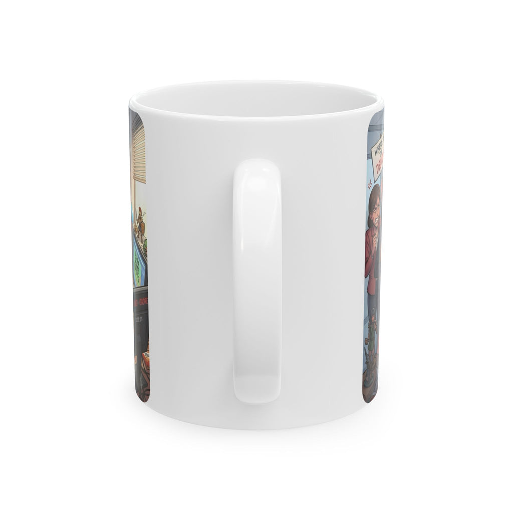 Game Dev Life White Ceramic Mug - Cozy Indie Gamer Retro ArcadeTea Cup (11oz, 15oz)