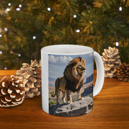 Matiby Lion Ceramic Mug, 11oz