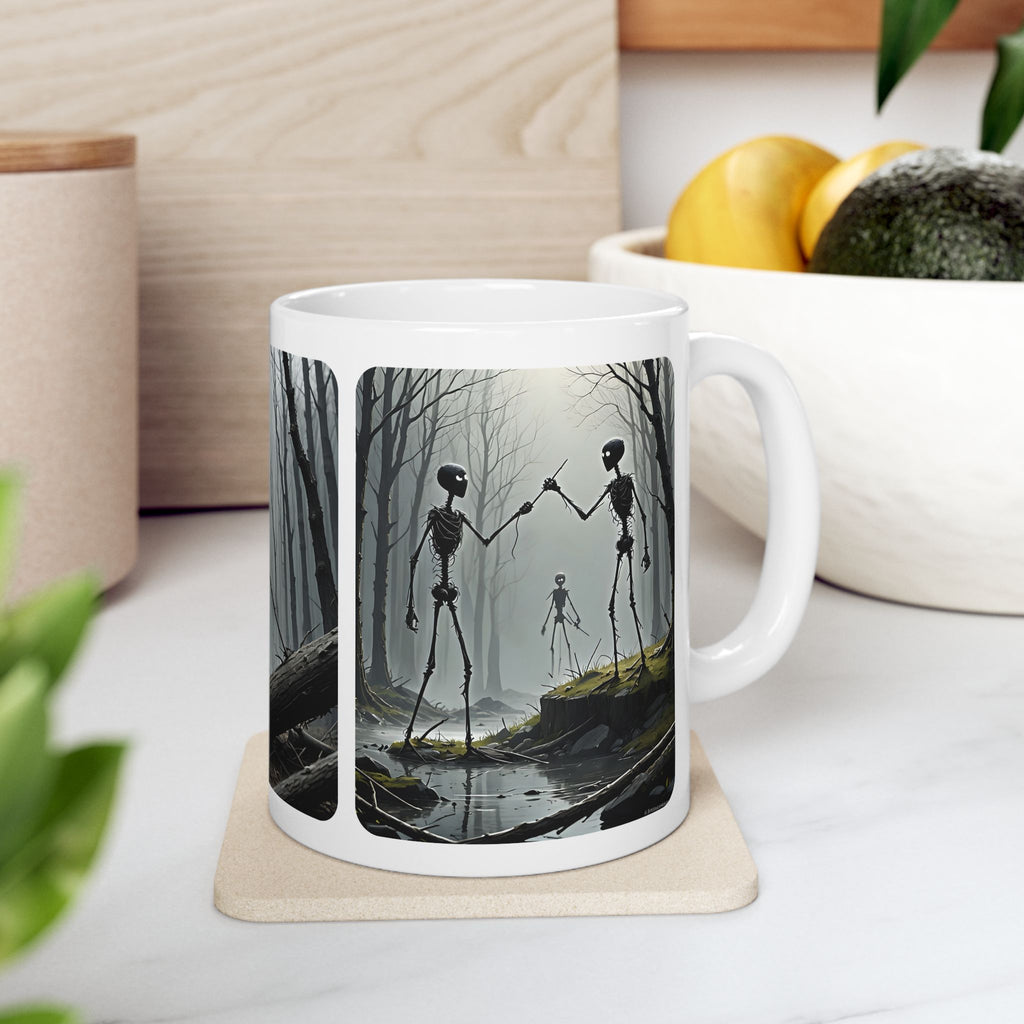 The Stick-To-It Species #7 White Ceramic Mug – Anatomy of Optimism Cup 11oz/15oz