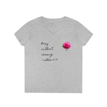 Bible Speaks Ladies' V-Neck T-Shirt