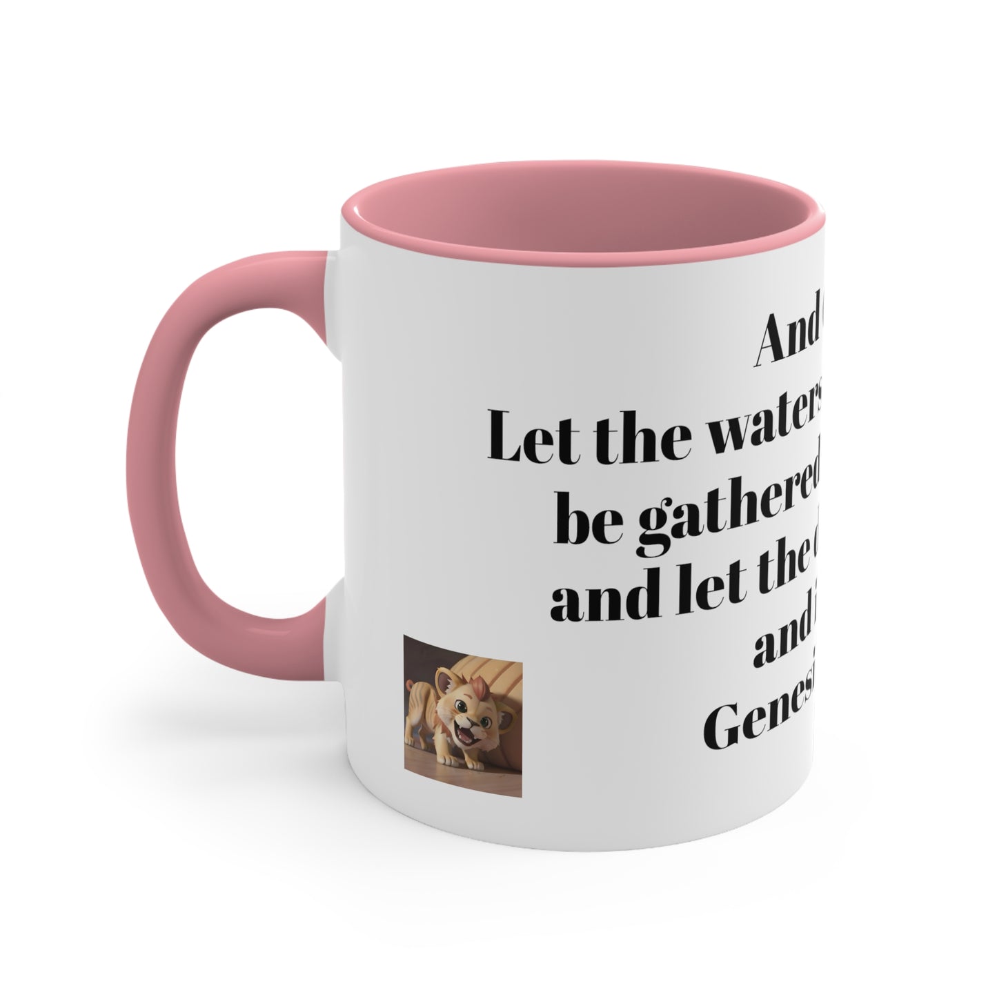 Bible Speaks Gen 1:9 Accent Mug, 11oz