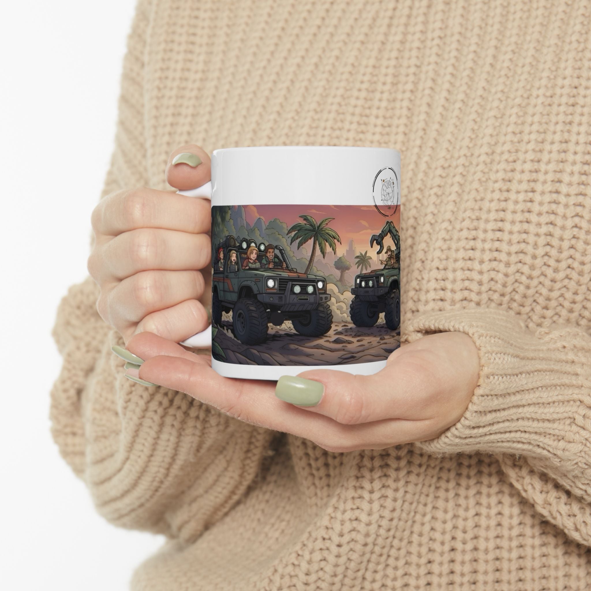 Adventure 4x4 Trucks #6, Explorers On Wheels White Ceramic Mug — Find Your Path To The Essentials Cup (11oz & 15oz)