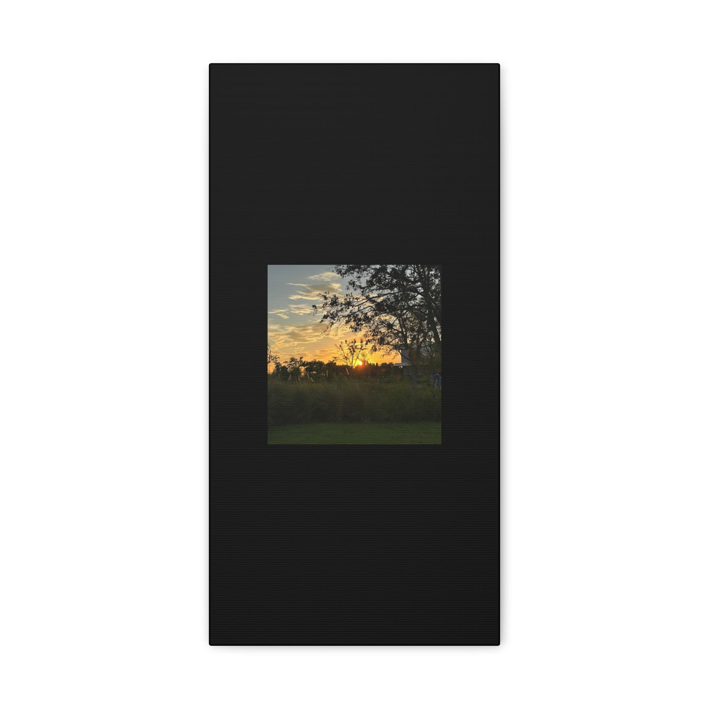 Sunset Black Canvas Gallery Wraps