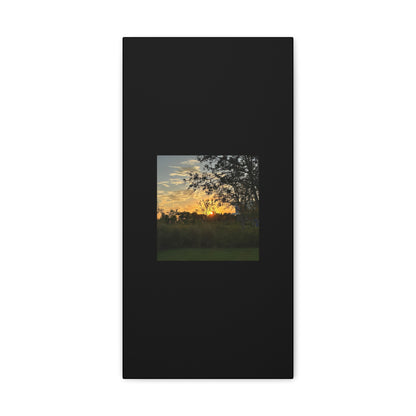 Sunset Black Canvas Gallery Wraps