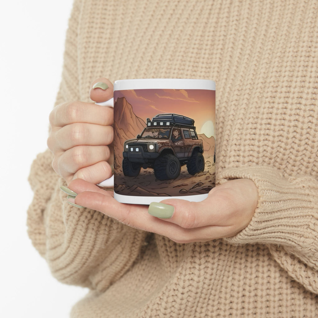 Adventure 4x4 Trucks #33, Business Entrepreneurs On The Move White Ceramic Mug — Find Your Path To The Essentials Cup (11oz & 15oz)