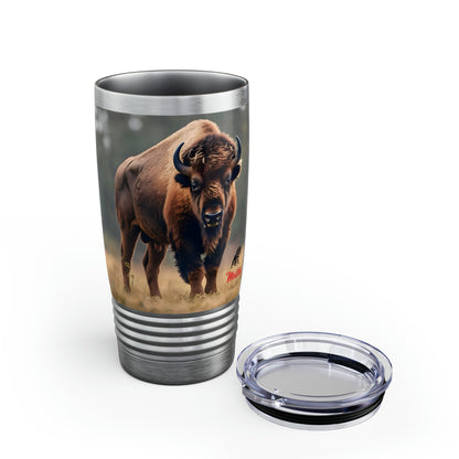 Artzy Bison Ringneck Tumbler, 20oz