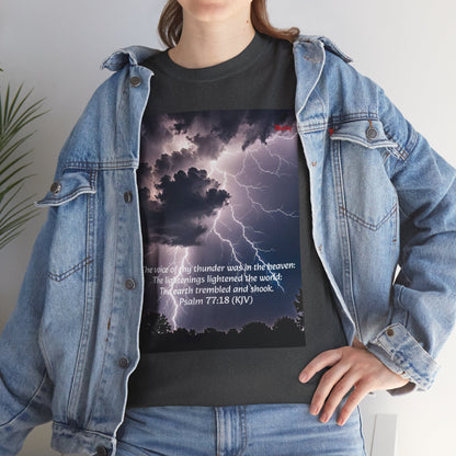 Lightning Style Thunder Unisex Heavy Cotton Tee