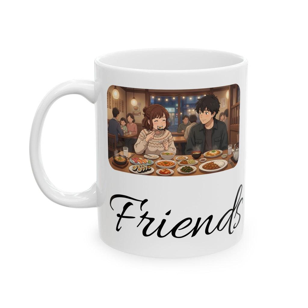 Family & Friends #10 Forever White Ceramic Mug — Cozy Feast Cup (11oz/15oz)