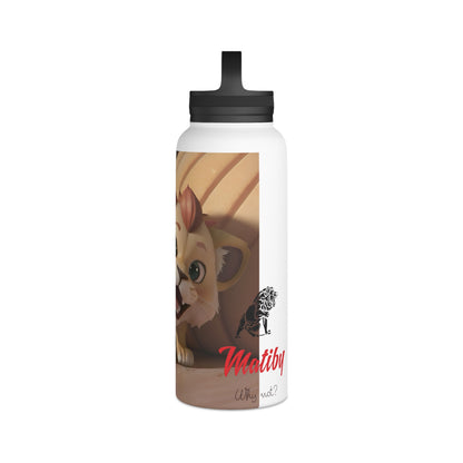 Artzy Stainless Steel Water Bottle, Handle Lid