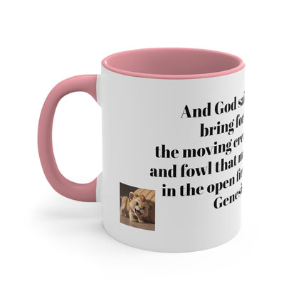 Bible Speaks Gen 1:20 Accent Mug, 11oz