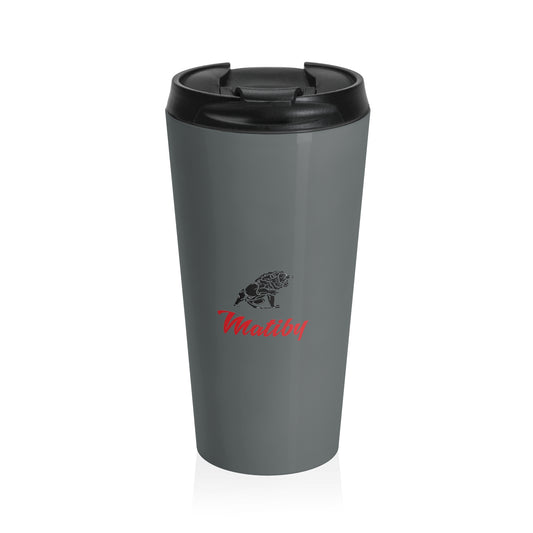 Matiby Dark Grey Stainless Steel Travel Mug