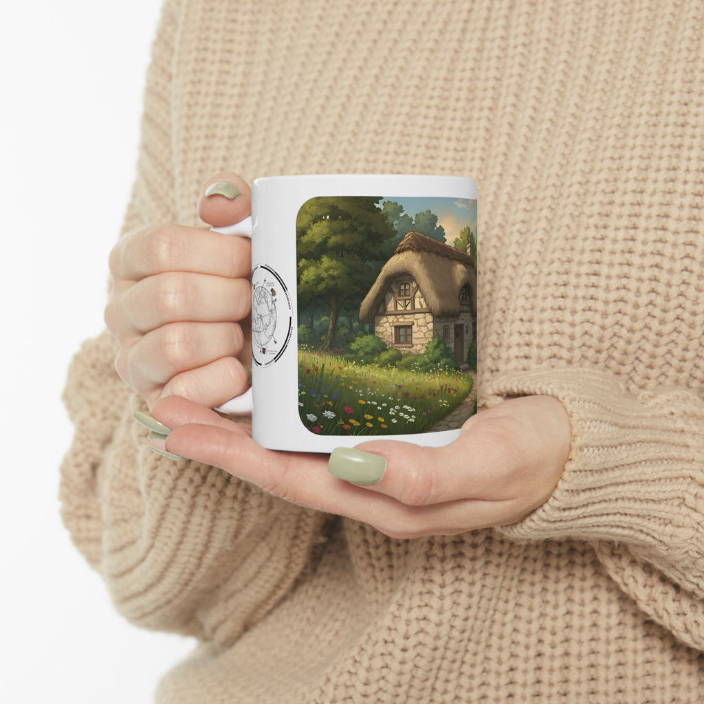 Cozy Architecture & Dreamy Landscapes #35 White Ceramic Mug – Homes Home Sweet Home Cup (11oz/15oz)