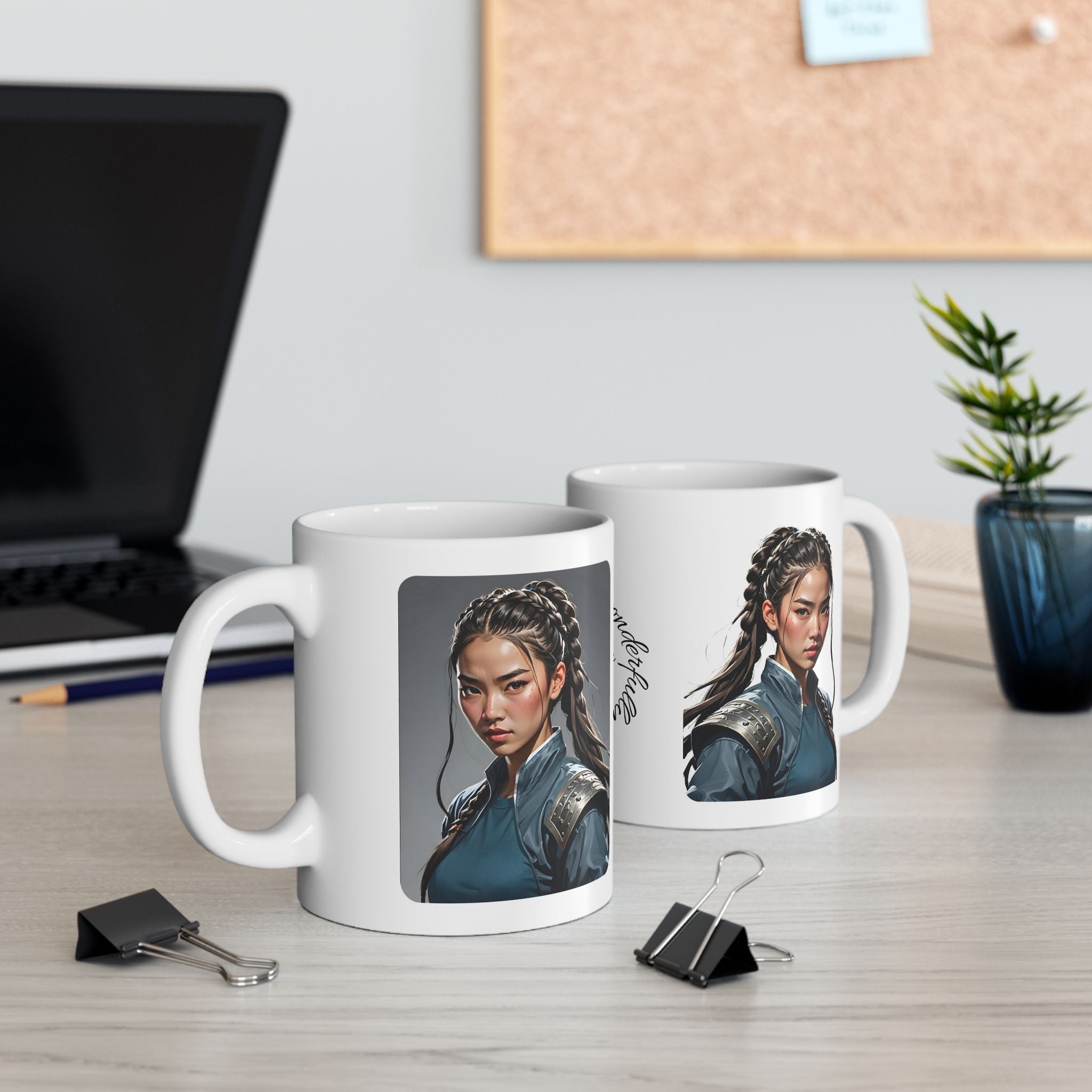 Gentle Woman of Valor #1 White Ceramic Mug - Fearfully & Wonderfully Made Tribute Cup (11oz/15oz)