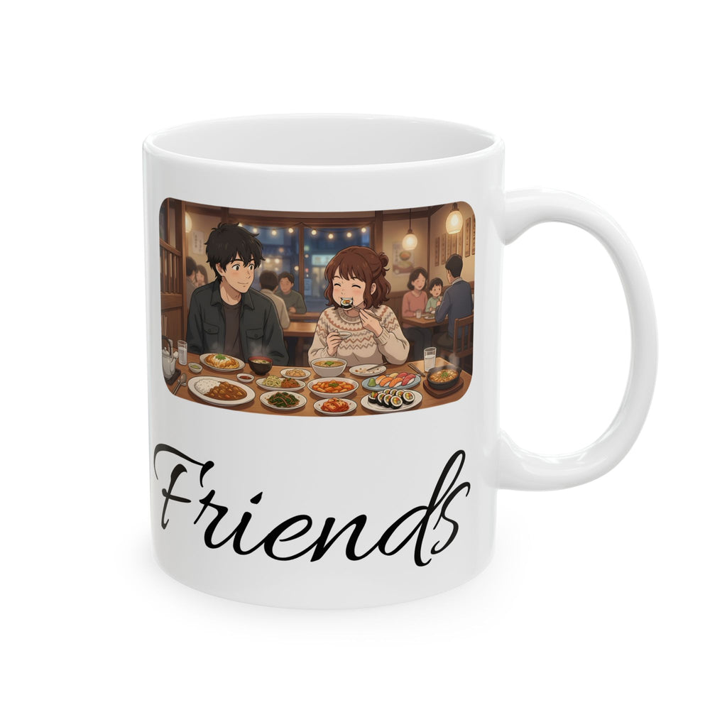 Family & Friends #11 Forever White Ceramic Mug — Cozy Feast Cup (11oz/15oz)