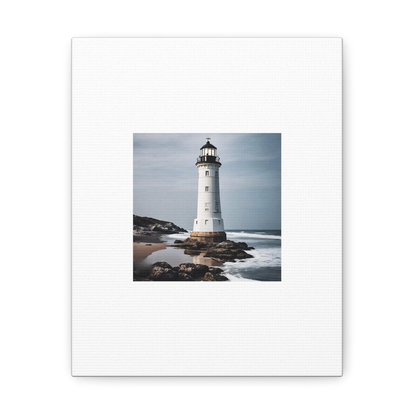 Lighthouse White Canvas Gallery Wraps