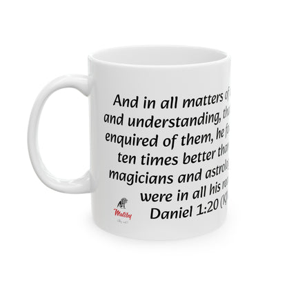 Bible Speaks Daniel 1:20 Ceramic Mug, 11oz