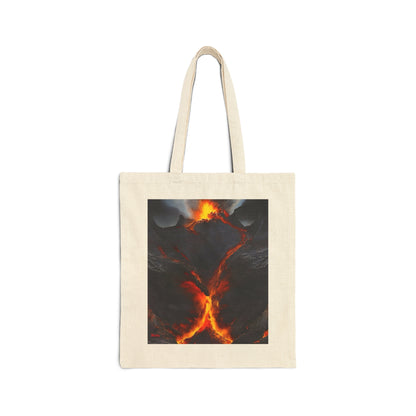 Volcano/Alps Cotton Canvas Tote Bag