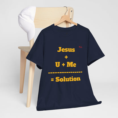 Jesus+U+Me Unisex Heavy Cotton Tee