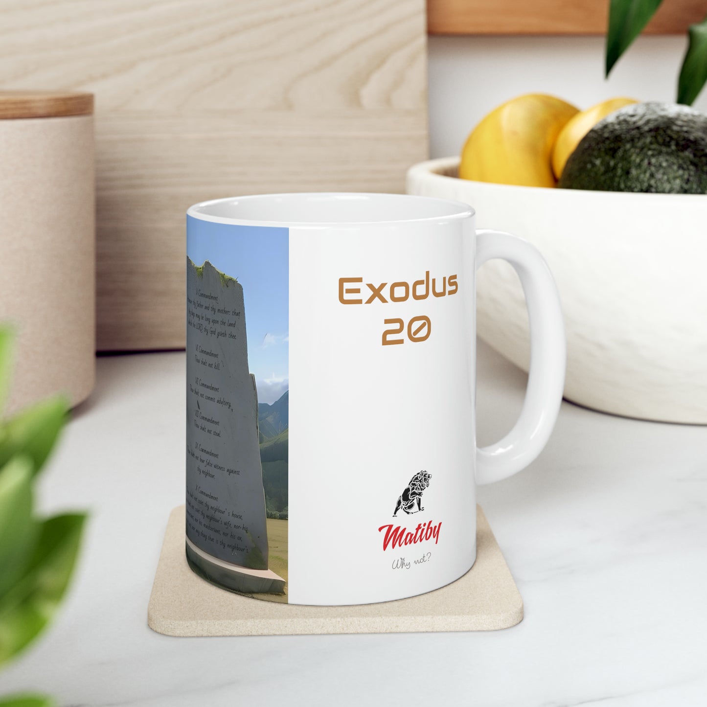 Bible Speaks Exodus 20 Ceramic Mug, 11oz