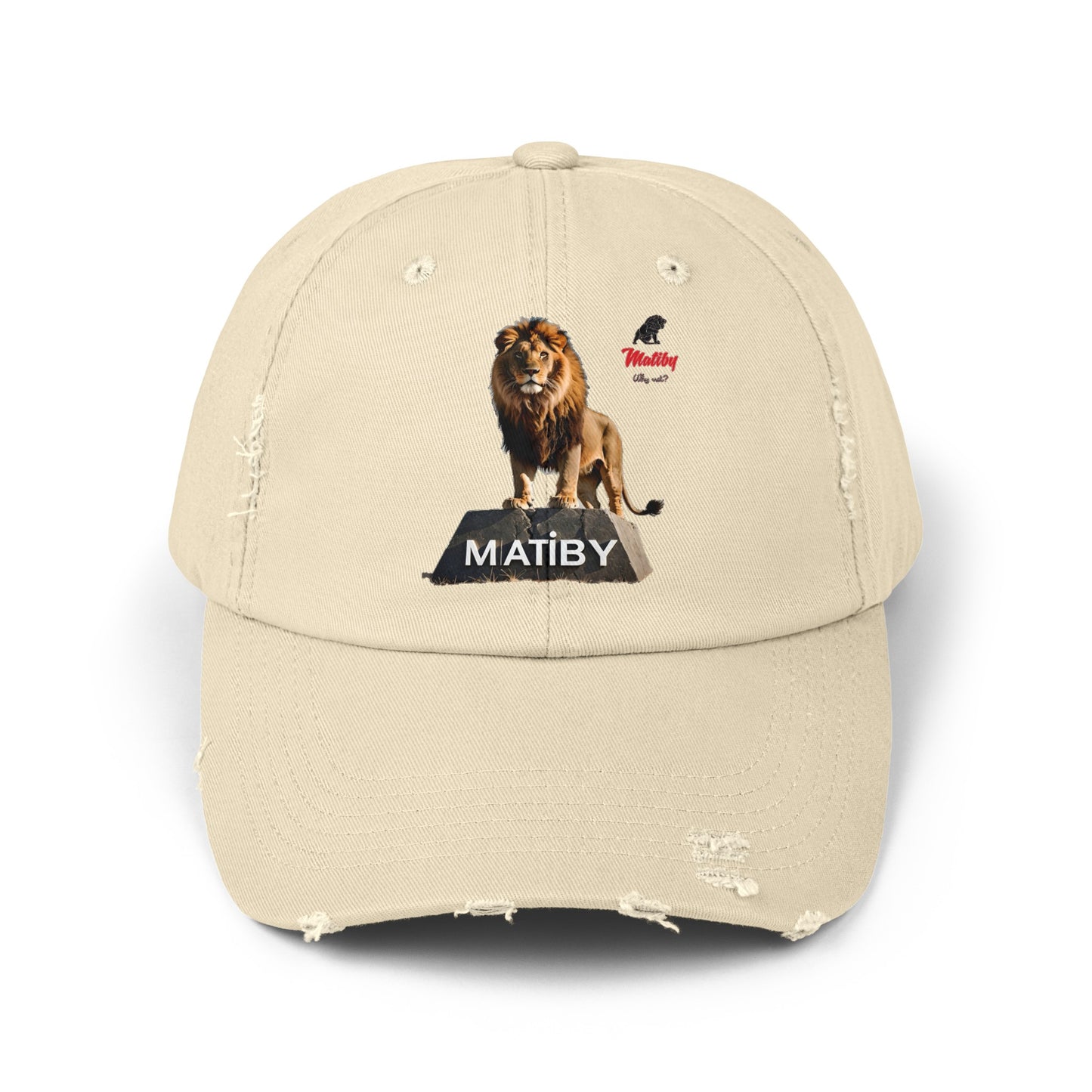 Matiby Lion Unisex Distressed Cap