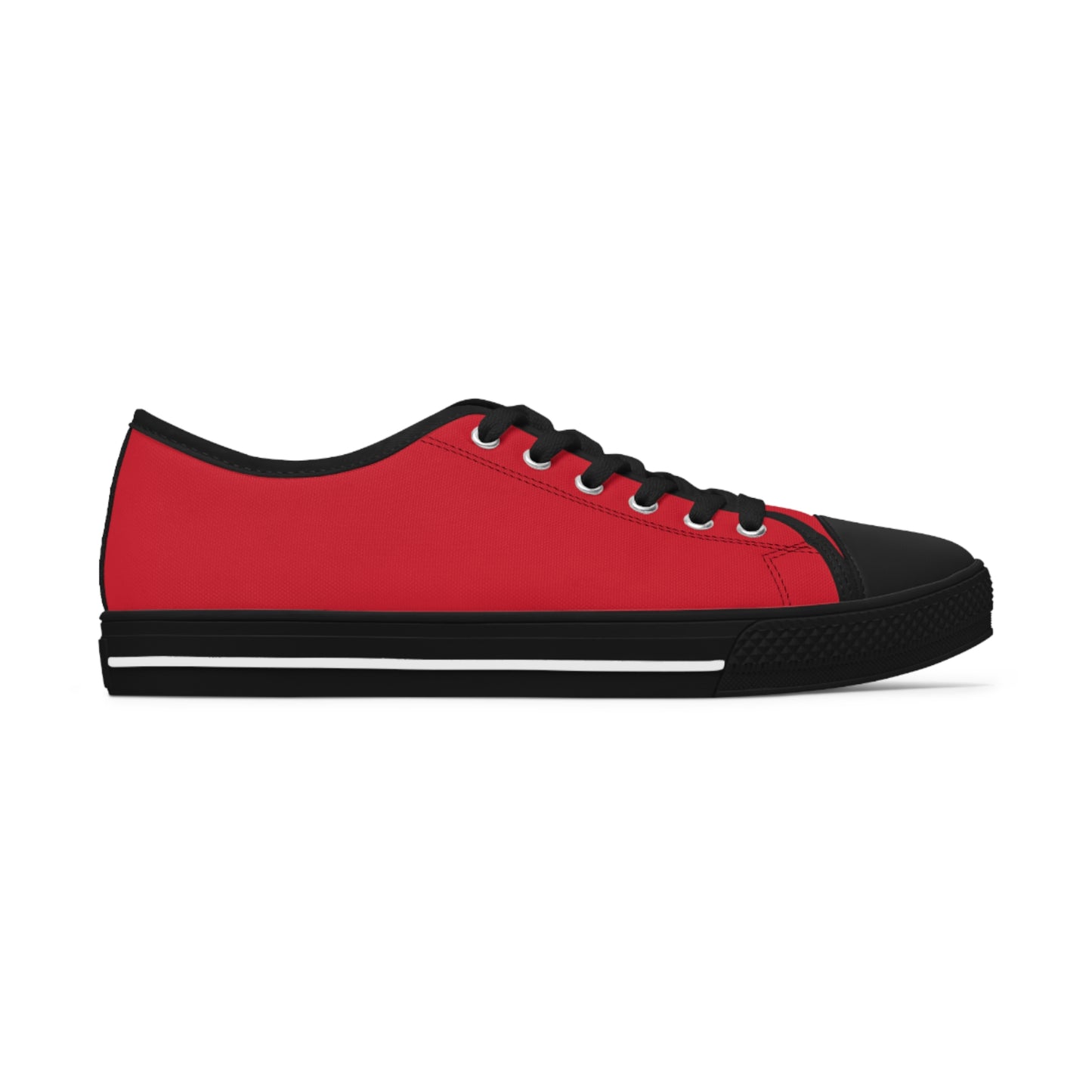 Women's Red Low Top Sneakers