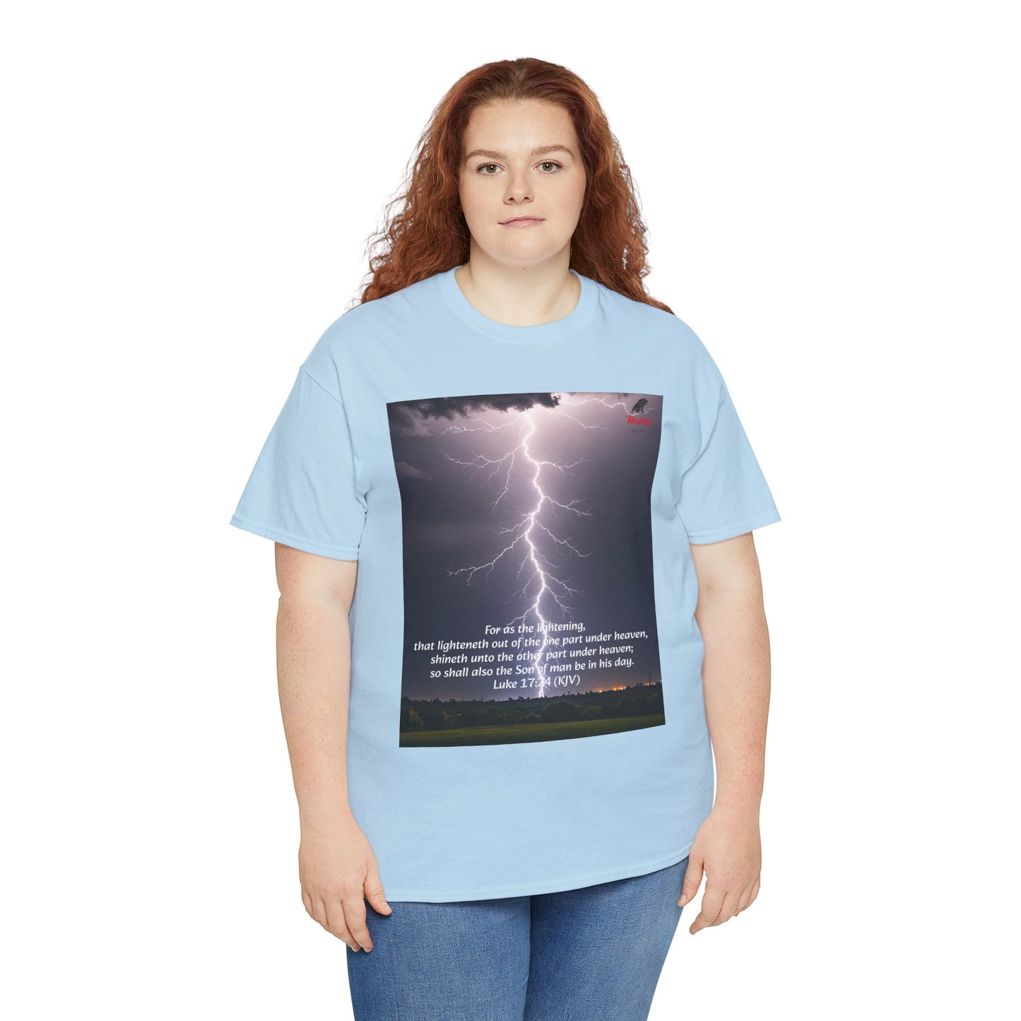 Lightning Style Son of man Unisex Heavy Cotton Tee