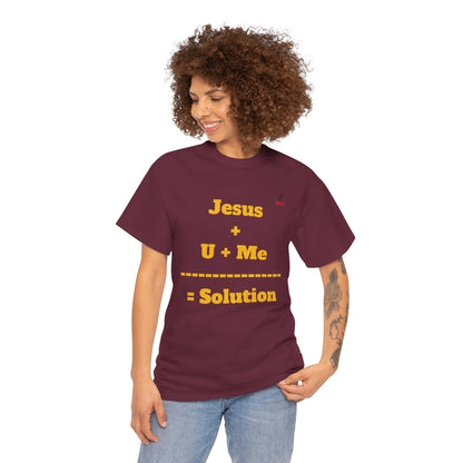 Jesus+U+Me Unisex Heavy Cotton Tee