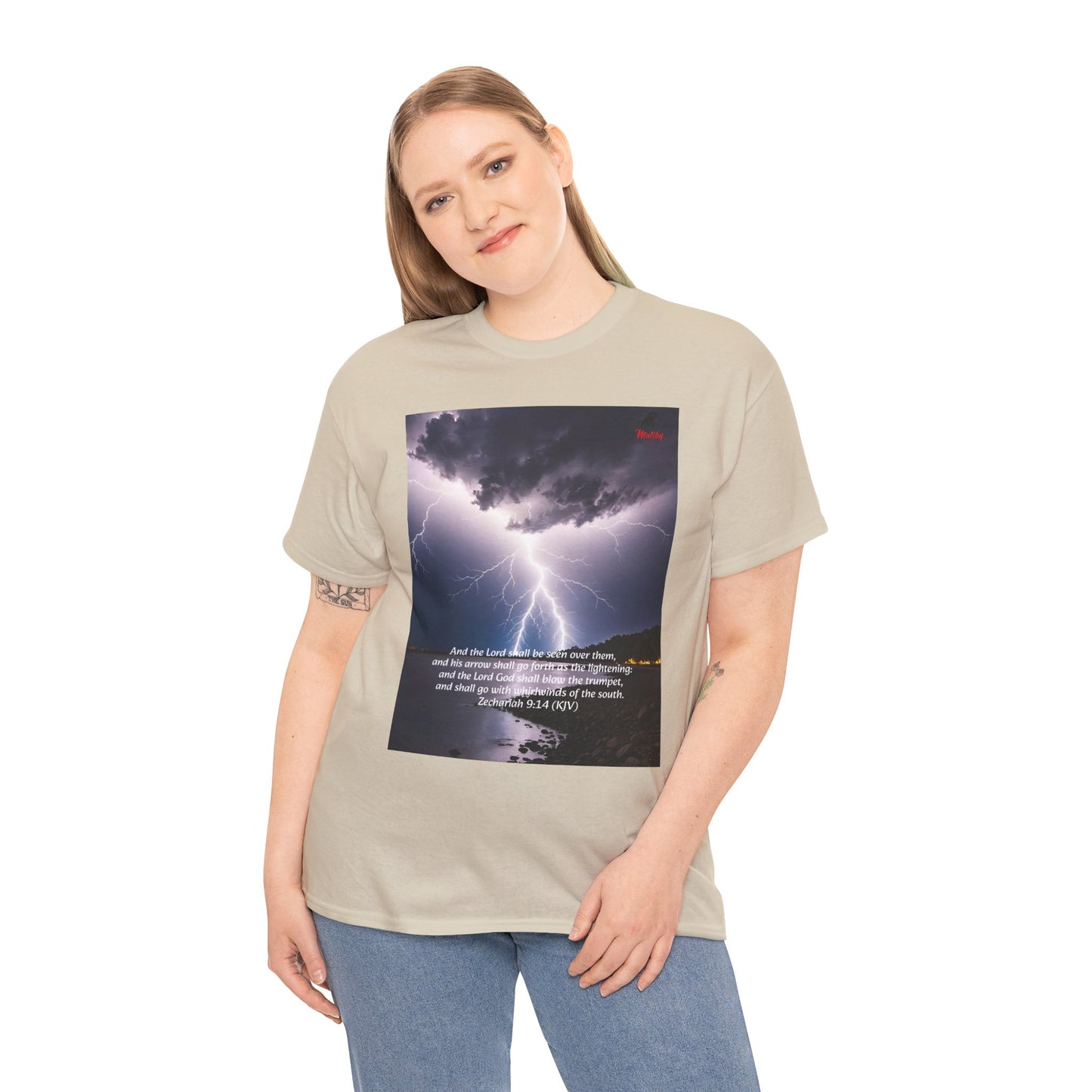 Lightning Style God's Arrow Unisex Heavy Cotton Tee