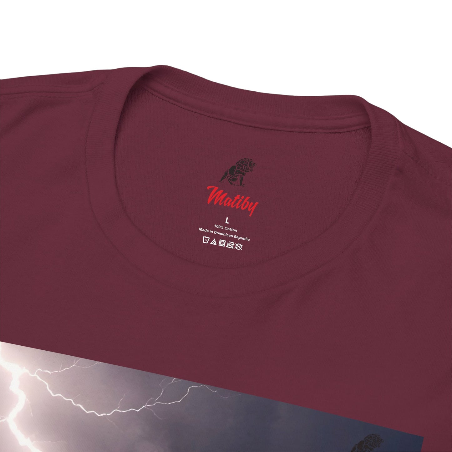 Lightning Style East West Unisex Heavy Cotton Tee