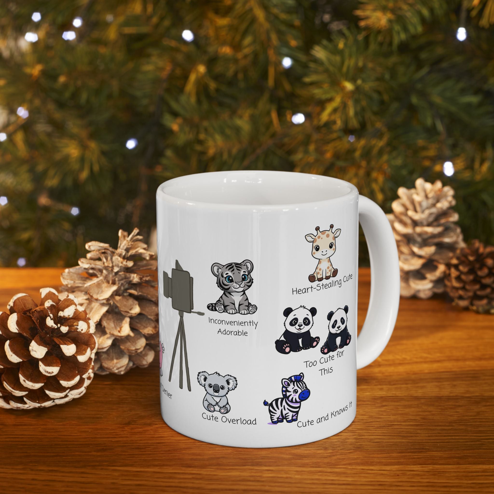 The Duchess of Denier White Ceramic Mug — Tiny, But Mighty Cute Overload Cup (11oz/15oz)