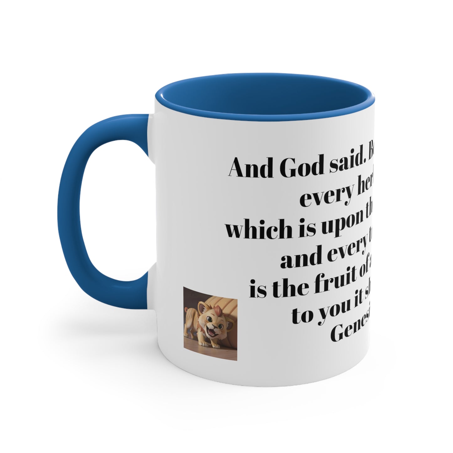 Bible Speaks Gen 1:29 Accent Mug, 11oz