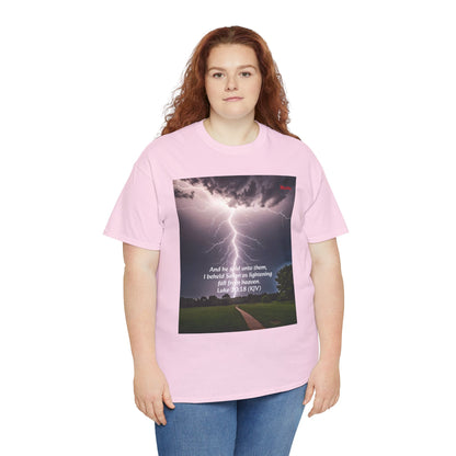 Lightning Style Satan's Fall Unisex Heavy Cotton Tee