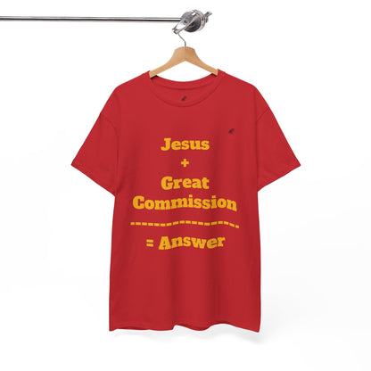 Jesus+Great Commission Unisex Heavy Cotton Tee