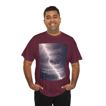 Lightning Style East West Unisex Heavy Cotton Tee