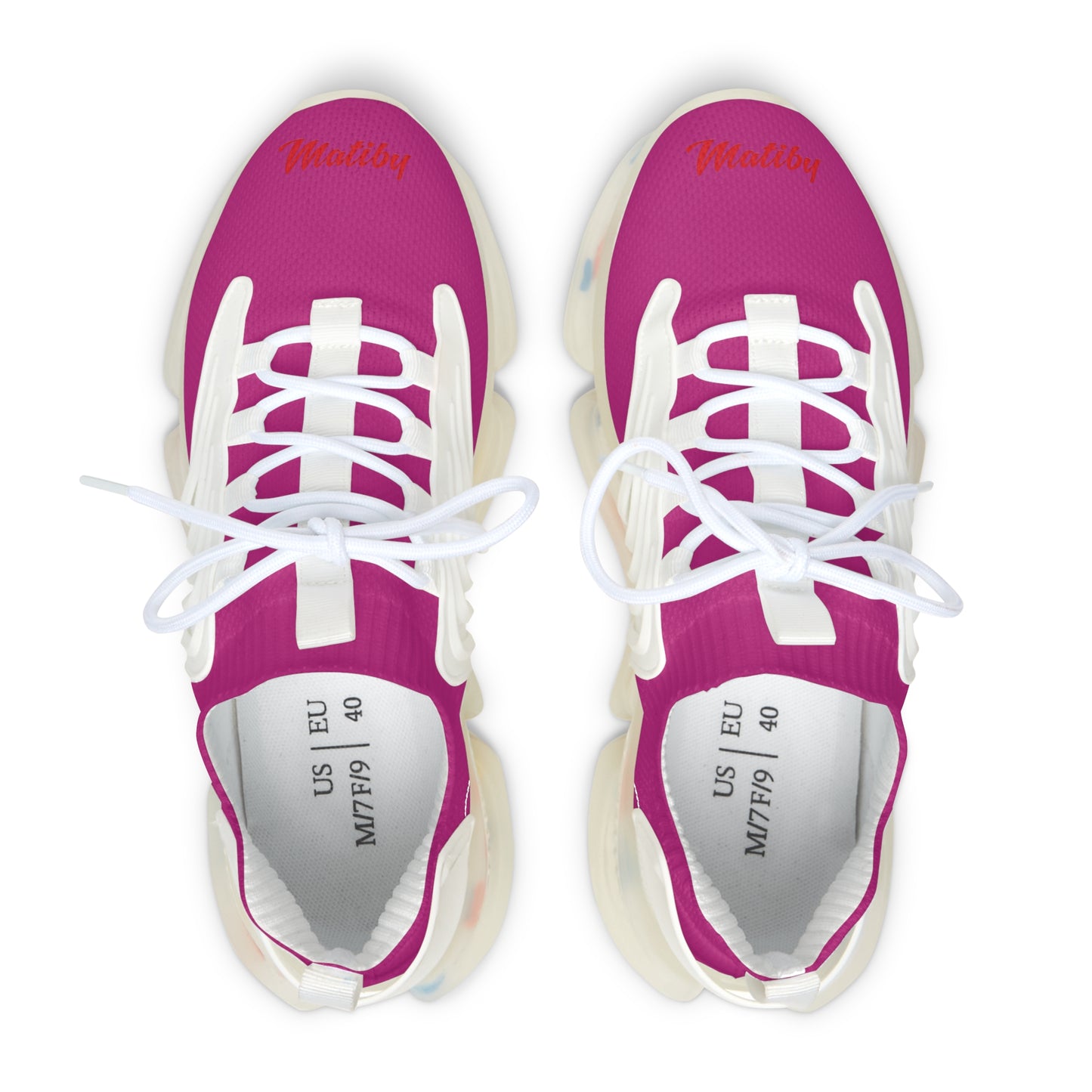 Women's Pink Mesh Sneakers