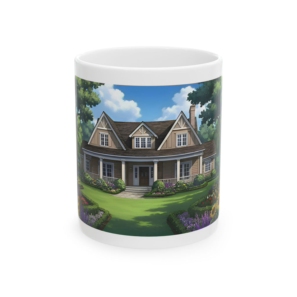 Cozy Architecture & Dreamy Landscapes #49 White Ceramic Mug – Homes Home Sweet Home Cup (11oz/15oz)