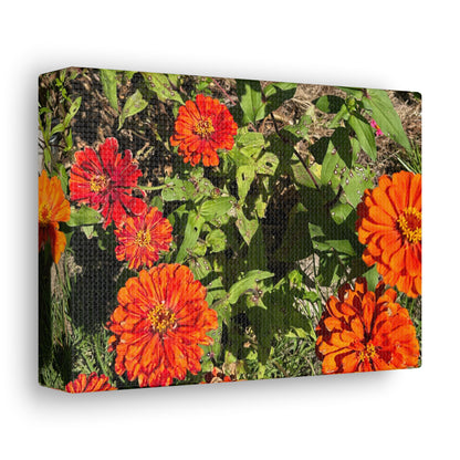 Matiby "Reals" Red Flowers Canvas Gallery Wraps