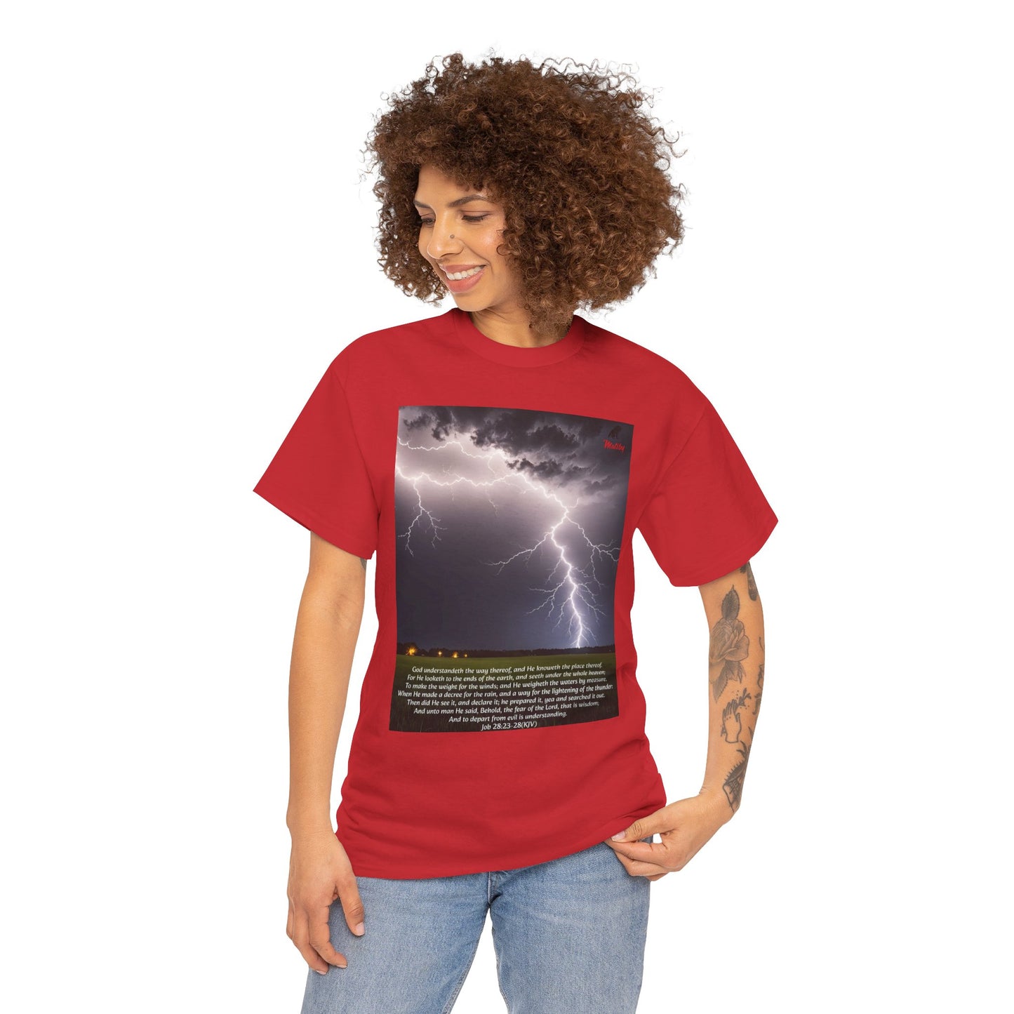 Lightning Style Fear of the Lord Unisex Heavy Cotton Tee