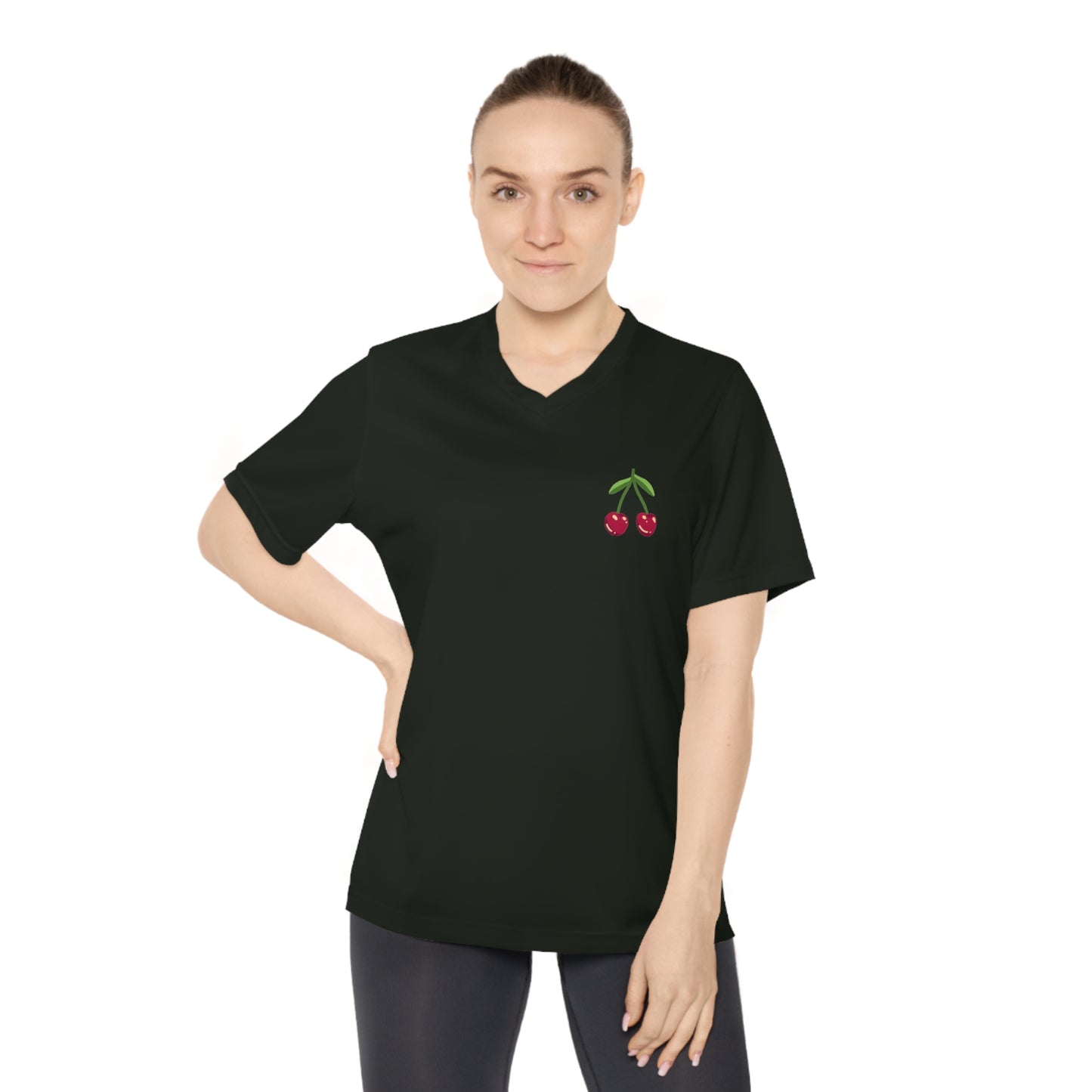 Women's Performance Cherry V-Neck T-Shirt