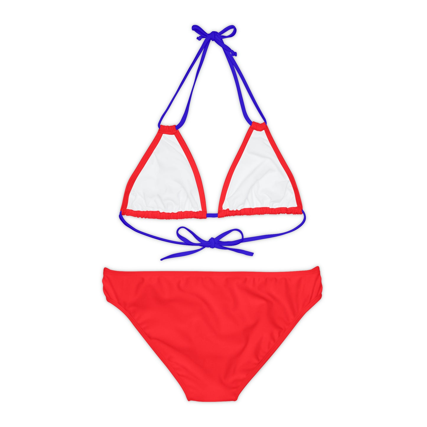 Red Strappy Bikini Set (AOP)