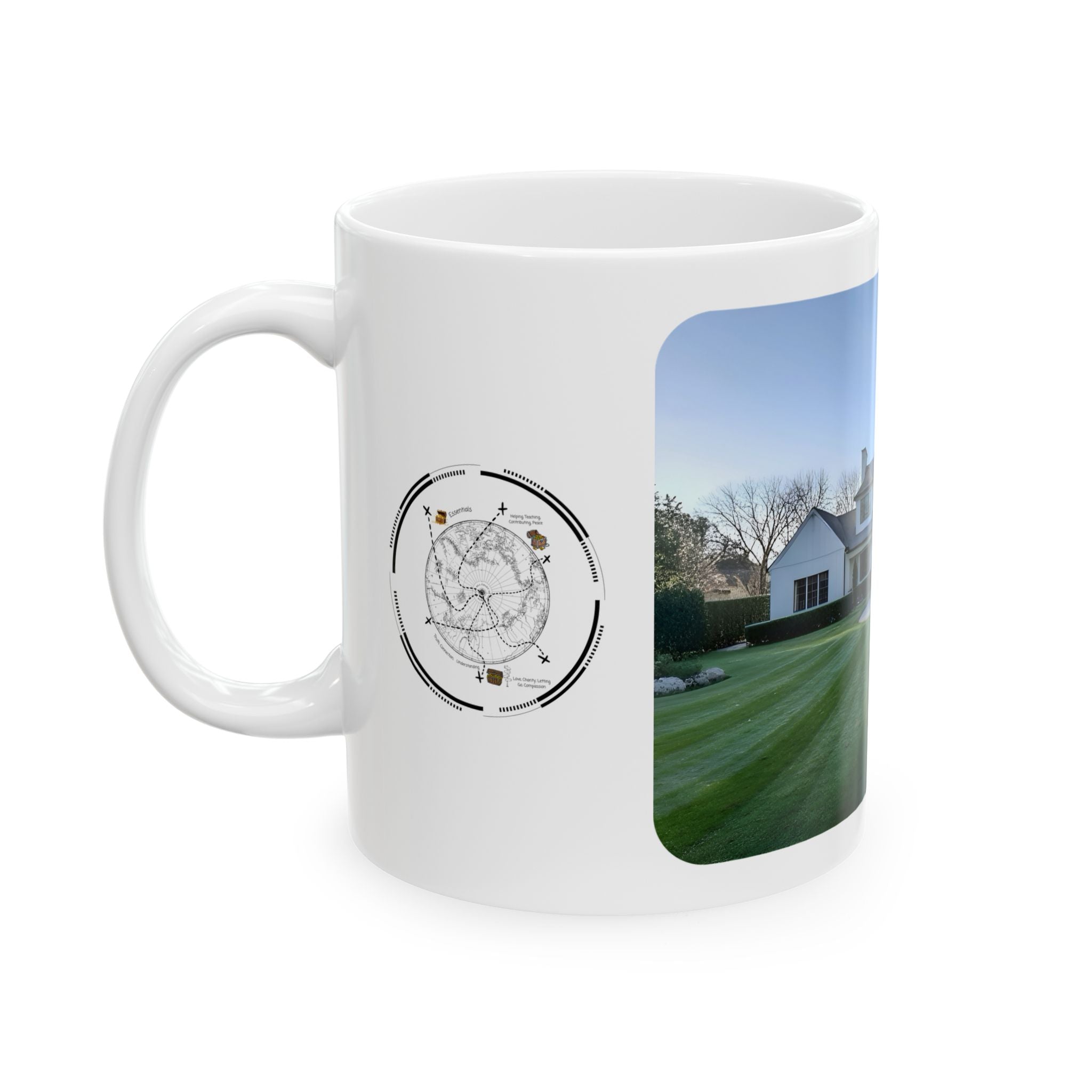 Cozy Architecture & Dreamy Landscapes #4 White Ceramic Mug – Homes Home Sweet Home Cup (11oz/15oz)