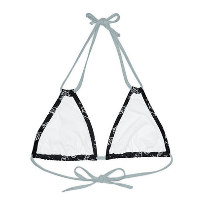 Matiby Lion Strappy Triangle Bikini Top (AOP)