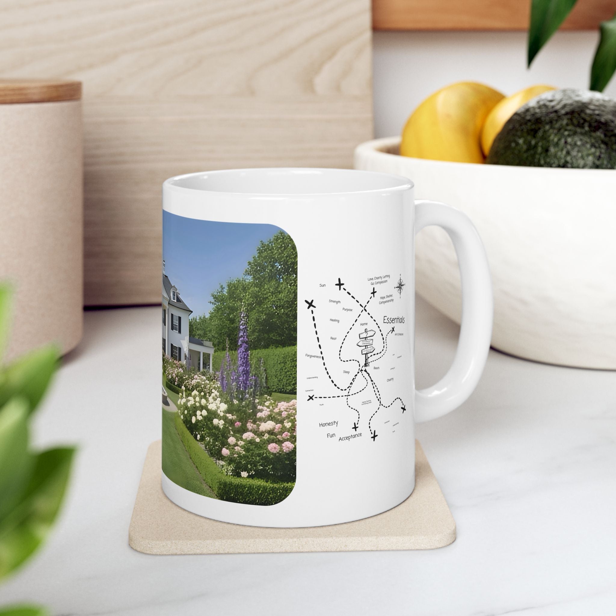 Cozy Architecture & Dreamy Landscapes #22 White Ceramic Mug – Homes Home Sweet Home Cup (11oz/15oz)