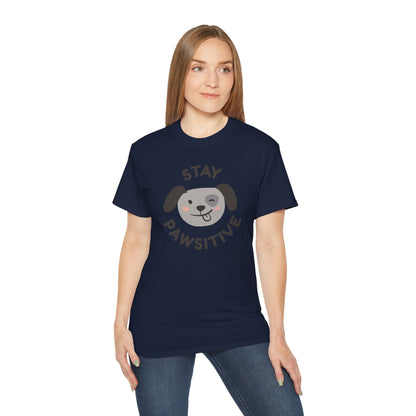 Stay Pawsitive Unisex Ultra Cotton Tee